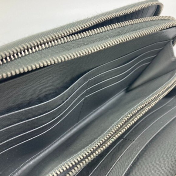 PRADA organizer Travel case W zip Long Wallet - Picture 3 of 15